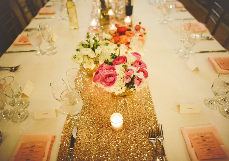 Reception â€“ by Cole  Table table  gold Wedding Weddings & wedding runner Kings Events Logan ME