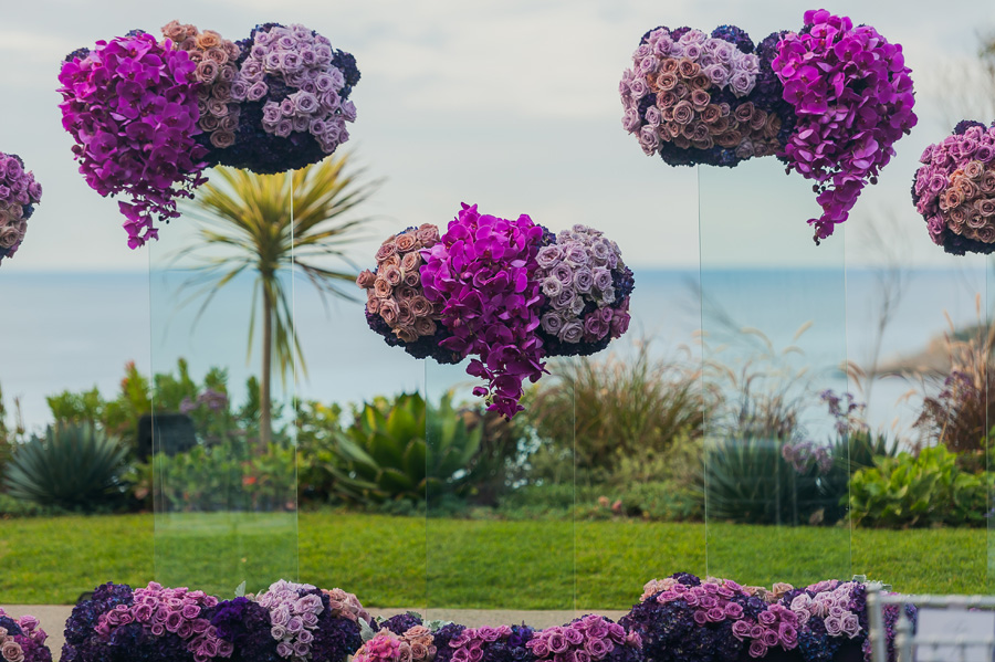 Ritz Carlton Laguna Niguel Wedding by Lin and Jirsa 12 Ceremony Details Floating Flowers