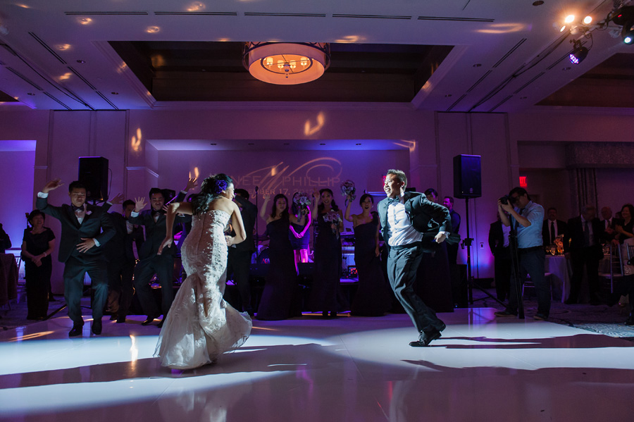 Ritz Carlton Laguna Niguel Wedding by Lin and Jirsa 39 Reception First Dance White Dancefloor