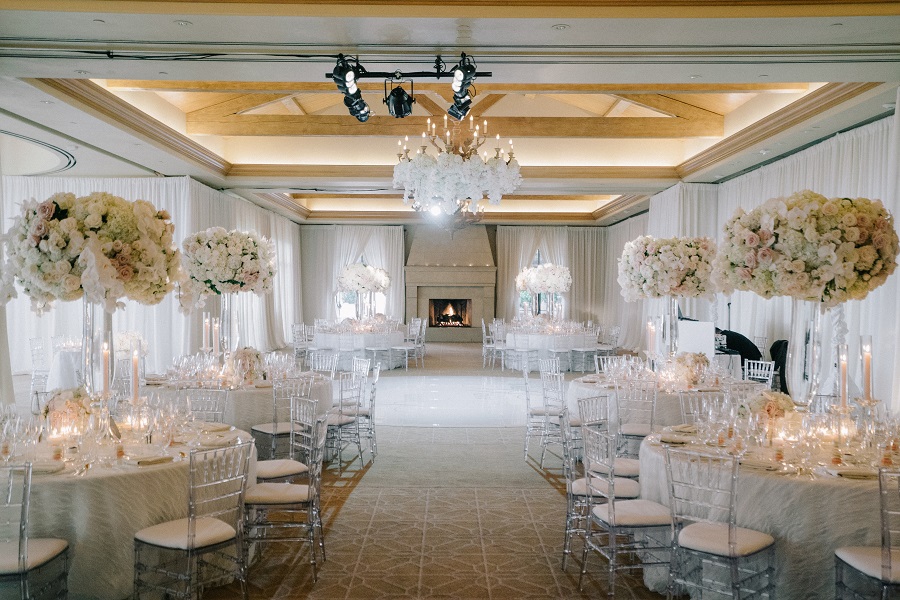 17 Pelican Hill Wedding by Steve Steinhardt Reception Details