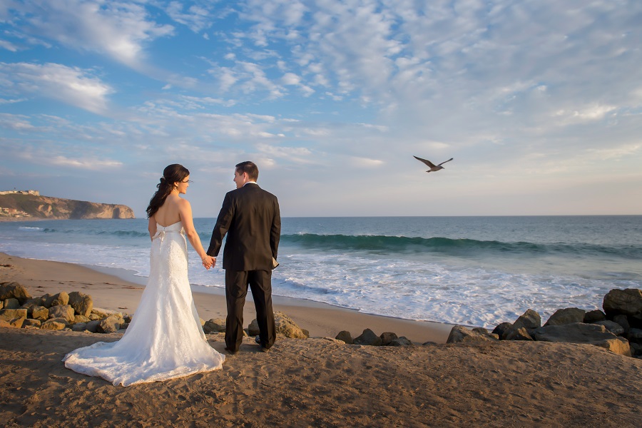 28_Ritz Carlton Laguna Niguel Wedding by KLK Photography_Sunset Portraits 6