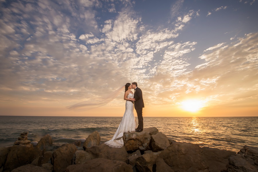 29_Ritz Carlton Laguna Niguel Wedding by KLK Photography_Sunset Portraits 8