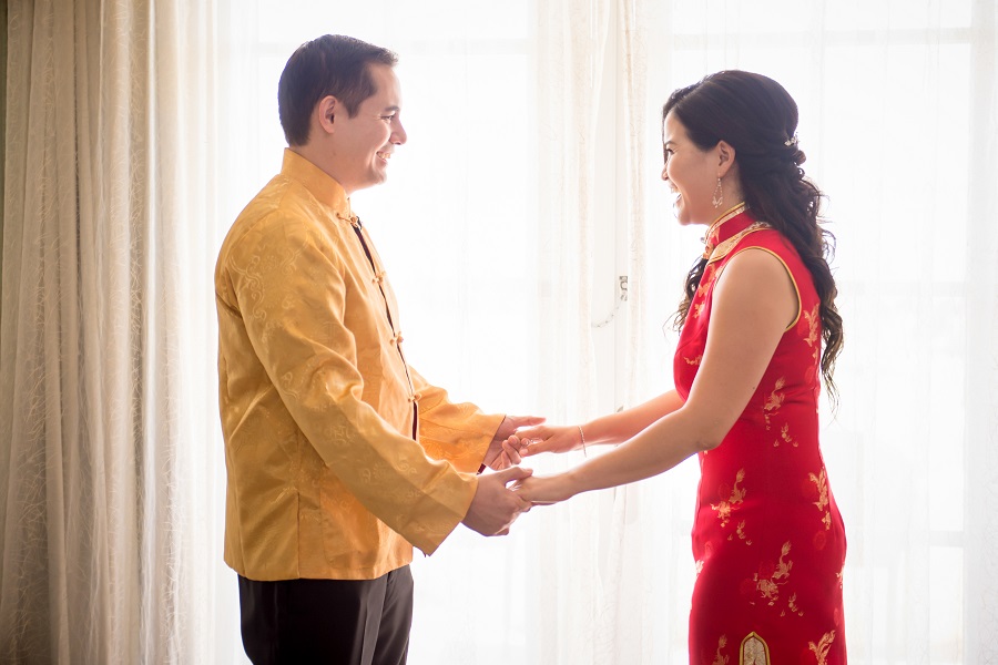 8_Ritz Carlton Laguna Niguel Wedding by KLK Photography_Tea Ceremony First Look