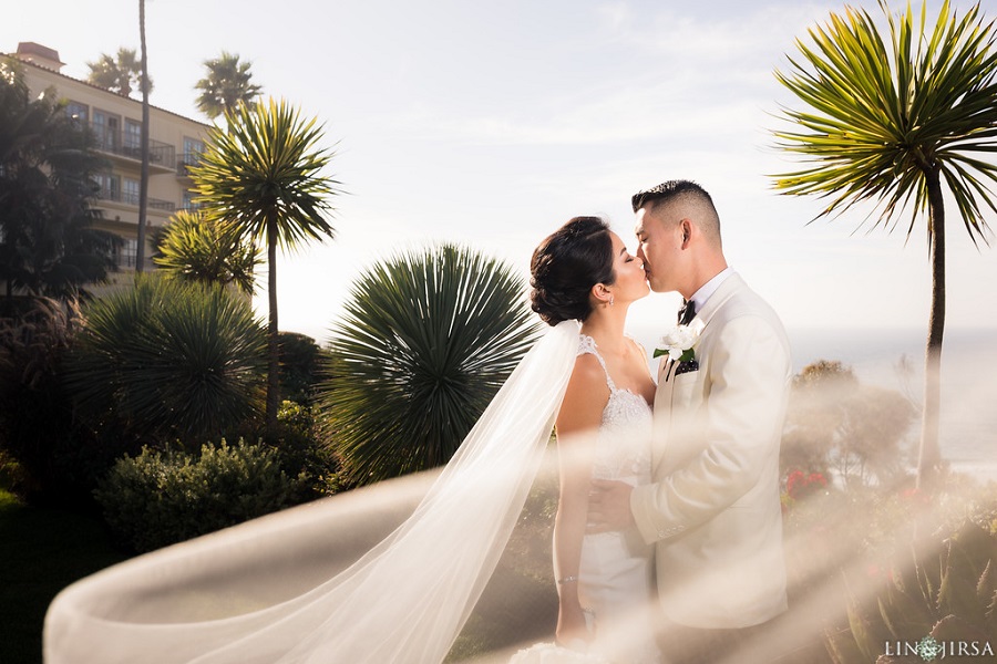 11 Ritz Carlton Laguna Niguel Wedding by Lin and Jirsa Brude abd Groom Portraits
