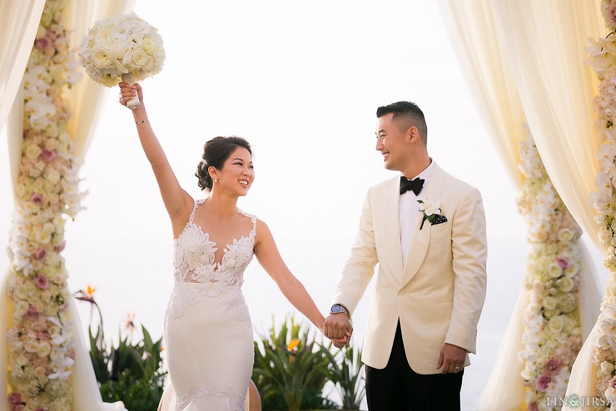20 Ritz Carlton Laguna Niguel Wedding by Lin and Jirsa Ceremony