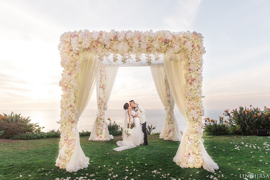 22 Ritz Carlton Laguna Niguel Wedding by Lin and Jirsa Bride and Groom Portraits