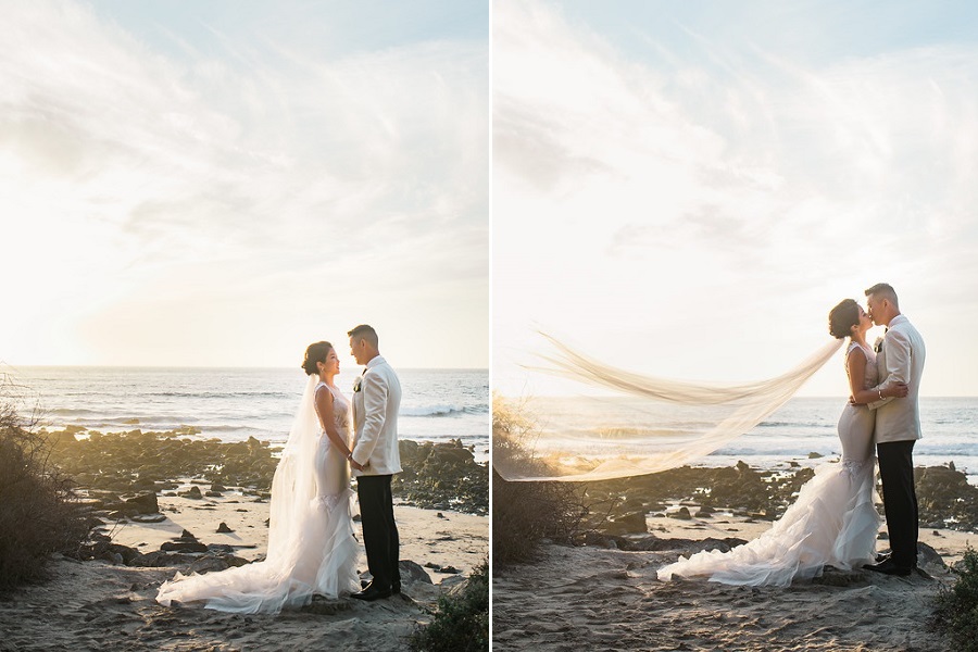 24 Ritz Carlton Laguna Niguel Wedding by Lin and Jirsa Bride and Groom Portraits