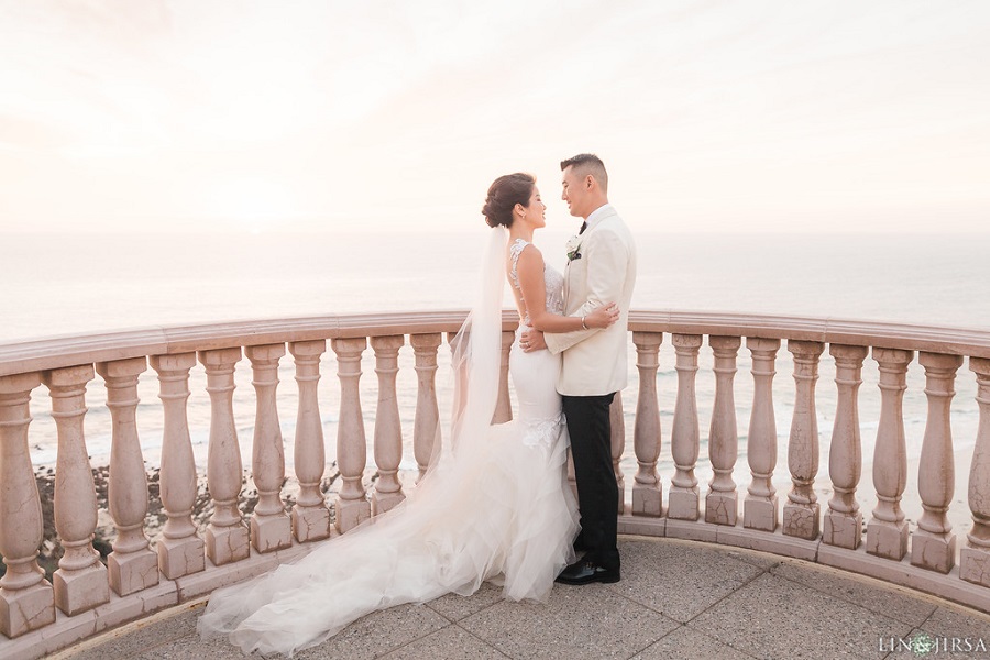 25 Ritz Carlton Laguna Niguel Wedding by Lin and Jirsa Bride and Groom Portraits