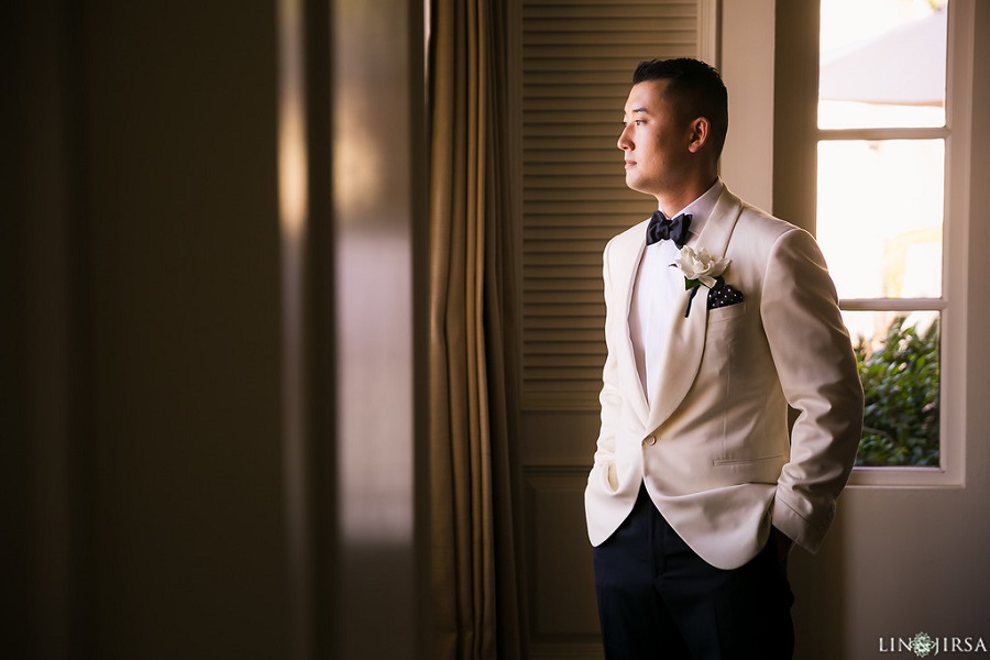 8 Ritz Carlton Laguna Niguel Wedding by Lin and Jirsa Groom Getting Ready