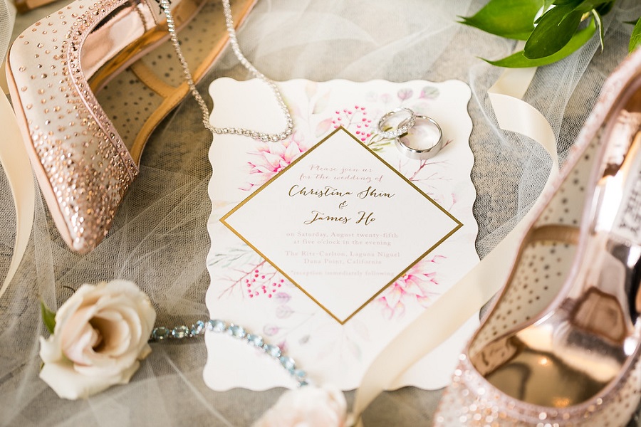 1 Ritz Carlton Laguna Niguel Wedding by Sarah Mack Photograpy Invitation