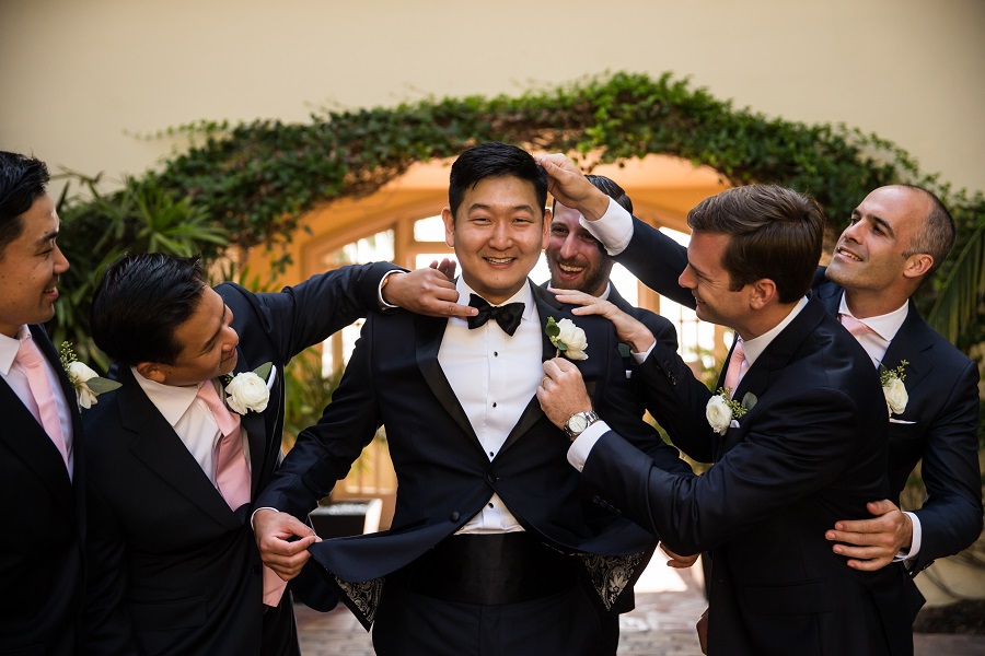 15 Ritz Carlton Laguna Niguel Wedding by DPark Photography Getting Ready Groomsmen Portraits