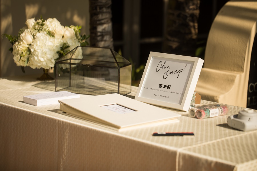 16 Ritz Carlton Laguna Niguel Wedding by DPark Photography Ceremony Details Greeting Table