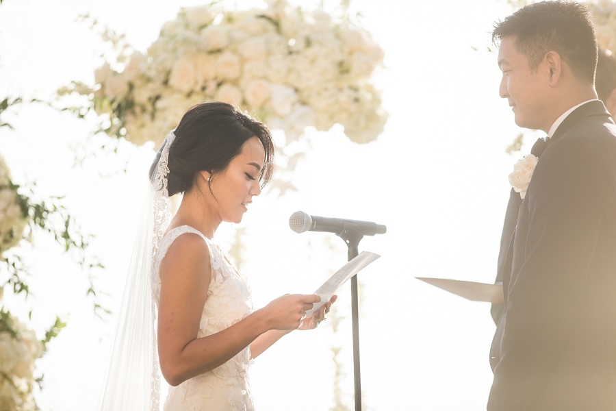 26 Ritz Carlton Laguna Niguel Wedding by DPark Photography Ceremony Vows