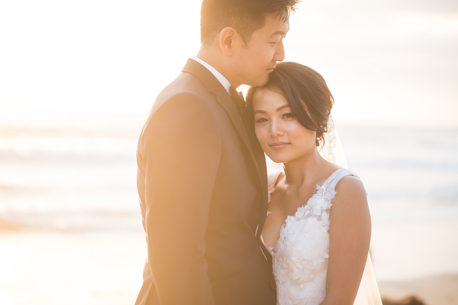 30 Ritz Carlton Laguna Niguel Wedding by DPark Photography Sunset Portraits