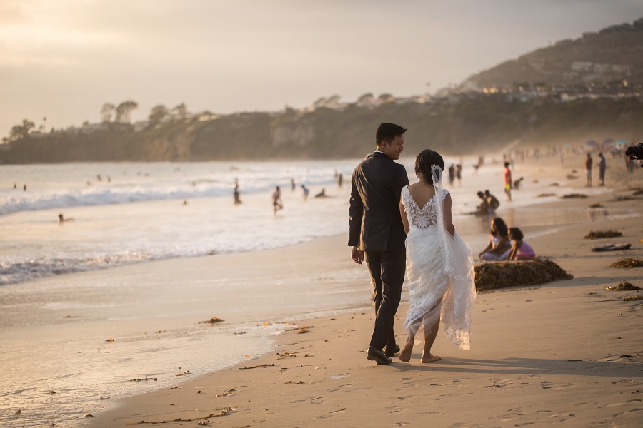 32 Ritz Carlton Laguna Niguel Wedding by DPark Photography Sunset Portraits