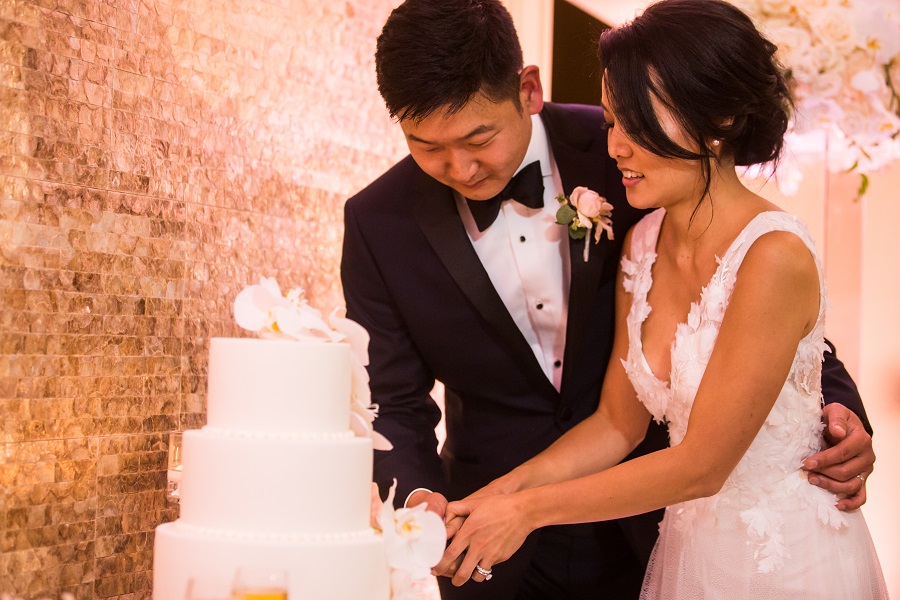 44 Ritz Carlton Laguna Niguel Wedding by DPark Photography Reception Cake Cutting