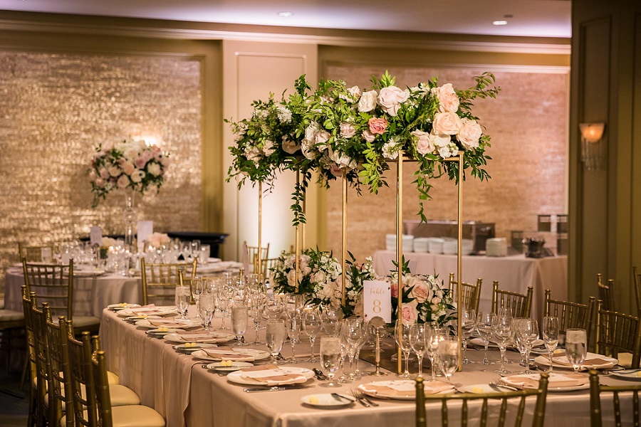 47 Ritz Carlton Laguna Niguel Wedding by Sarah Mack Photograpy Centerpiece