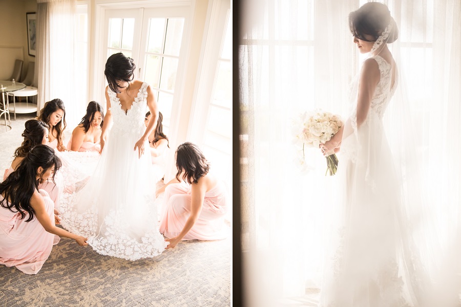 6 Ritz Carlton Laguna Niguel Wedding by DPark Photography Getting Ready Dress A