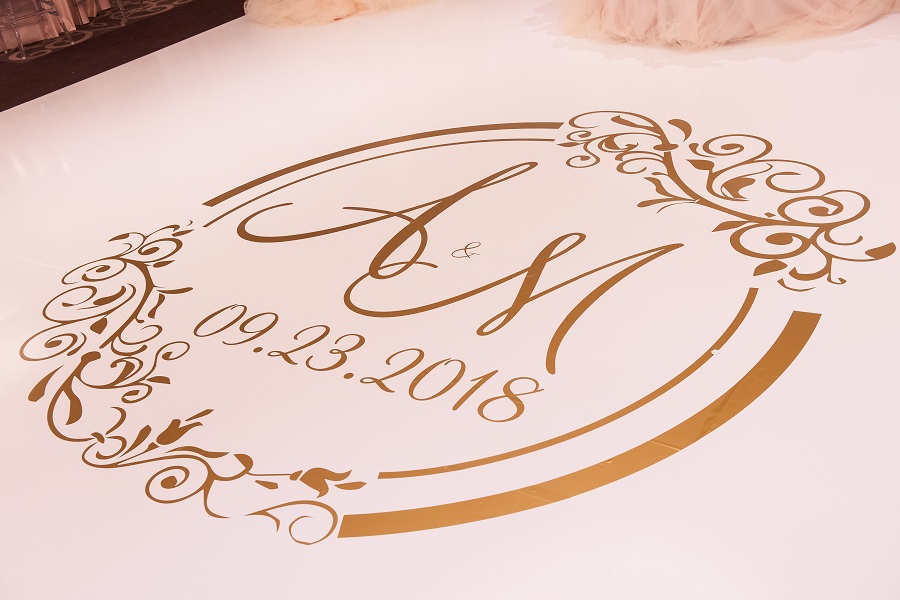 44 Ritz Carlton Laguna Niguel Wedding by Lin and Jirsa Dancefloro Decal