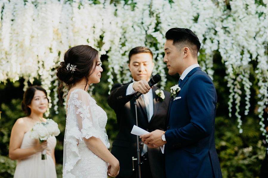 17 Franciscan Gardens Wedding by Michael Ryu Photography Ceremony