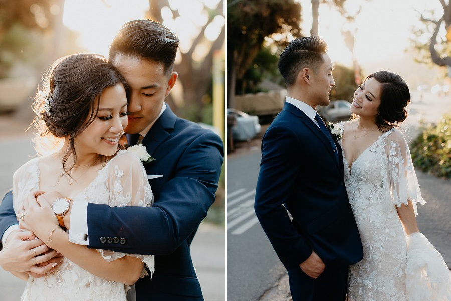19 Franciscan Gardens Wedding by Michael Ryu Photography Sunset Portraits