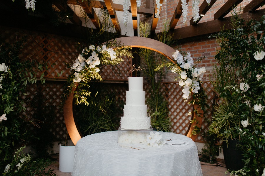 26 Franciscan Gardens Wedding by Michael Ryu Photography Wedding Cake