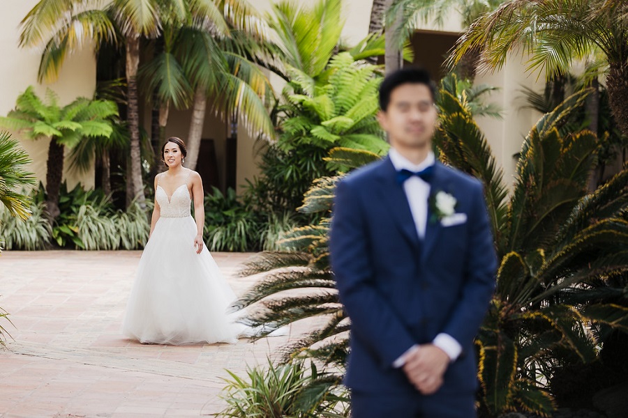 6 Ritz Carlton Laguna Niguel Wedding by Sarah Mack First Look