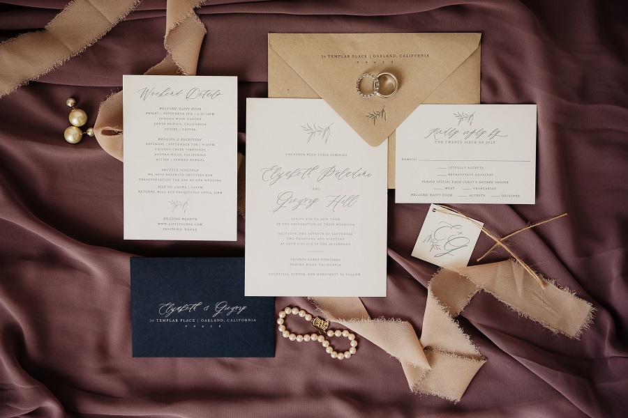 1 Triunfo Creek Vineyard Wedding by Sarah Mack Photography Invitations