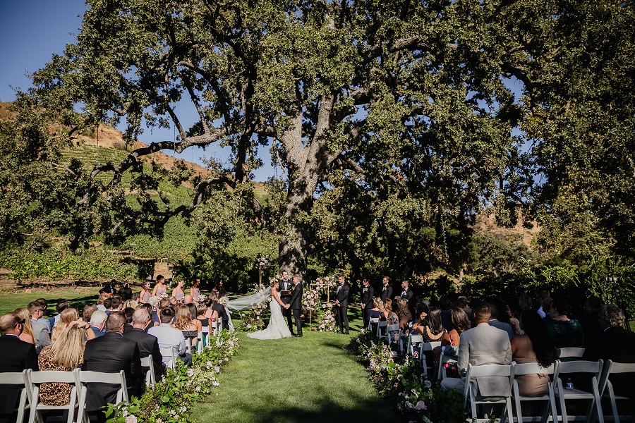 24 Triunfo Creek Vineyard Wedding by Sarah Mack Photography Ceremony