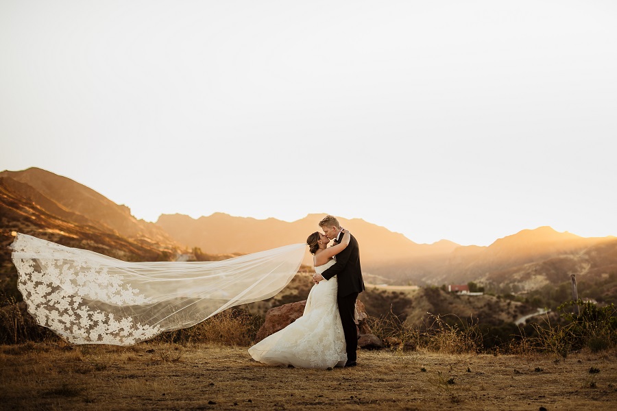 34 Triunfo Creek Vineyard Wedding by Sarah Mack Photography Sunset Portrait